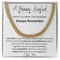 1 Year Anniversary Gift For Boyfriend, Long Distance Relationship Gift For Boyfriend, Cuban Link, One Year Anniversary Gift, Newly Wed Gift