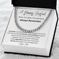 1 Year Anniversary Gift For Boyfriend, Long Distance Relationship Gift For Boyfriend, Cuban Link, One Year Anniversary Gift, Newly Wed Gift