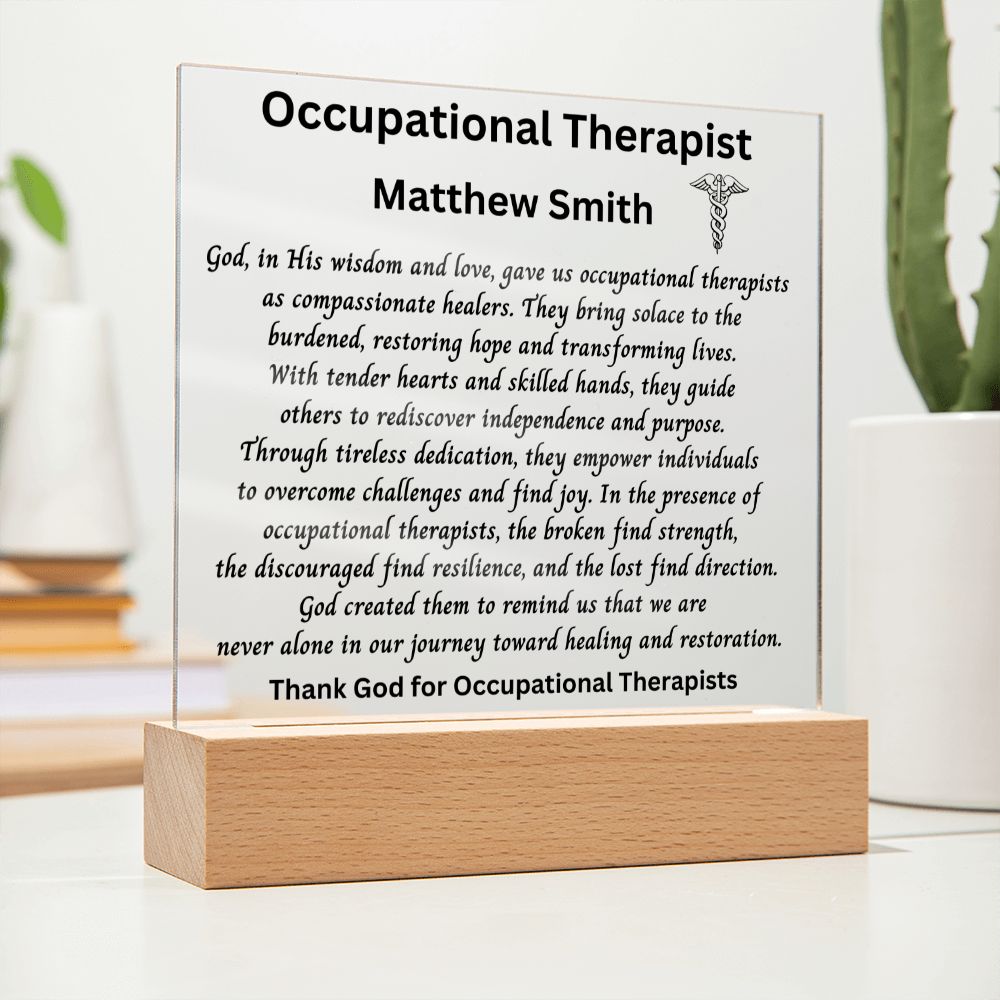 OT Gift for Graduation | Personalized Occupational Therapist Gift