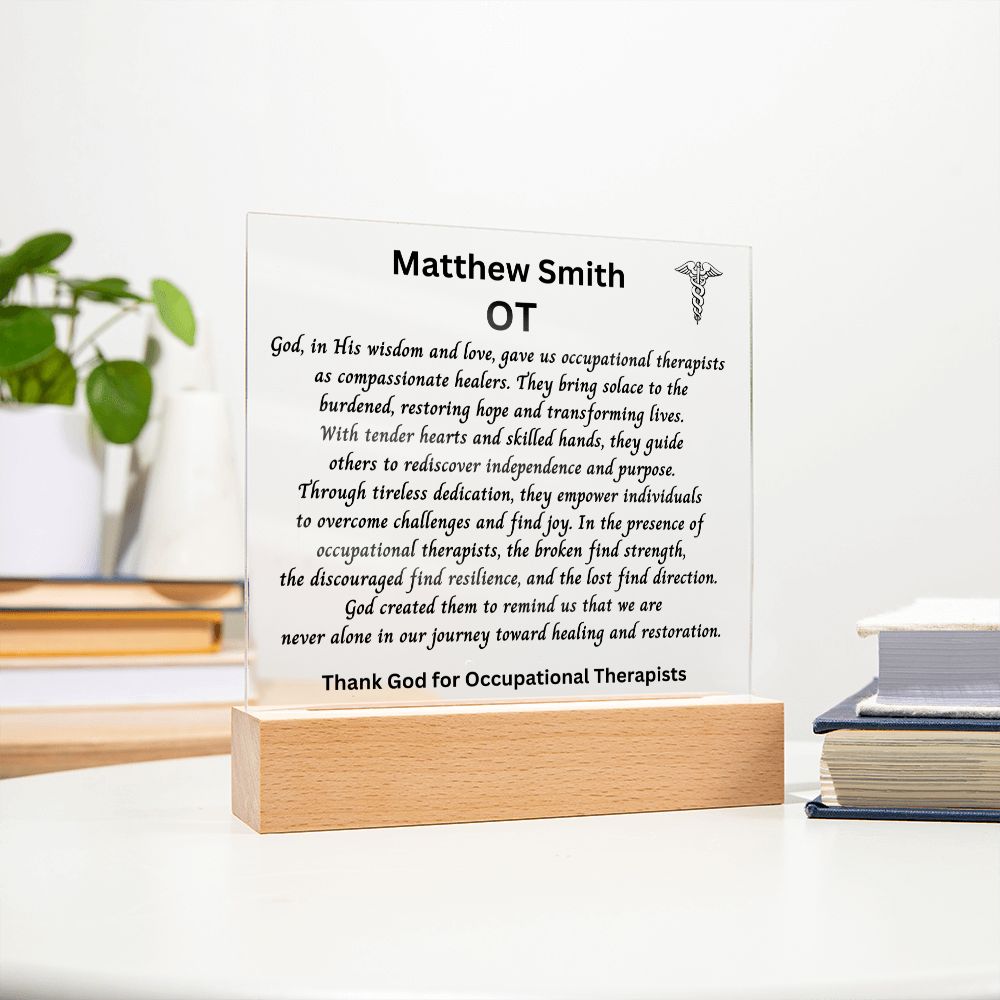 OT Gift for Graduation | Personalized Occupational Therapist Gift
