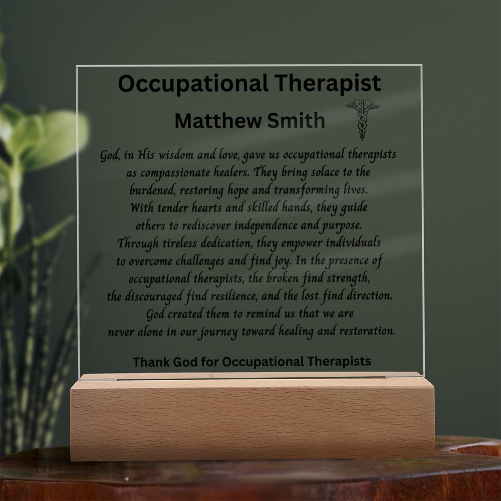 OT Gift for Graduation | Personalized Occupational Therapist Gift