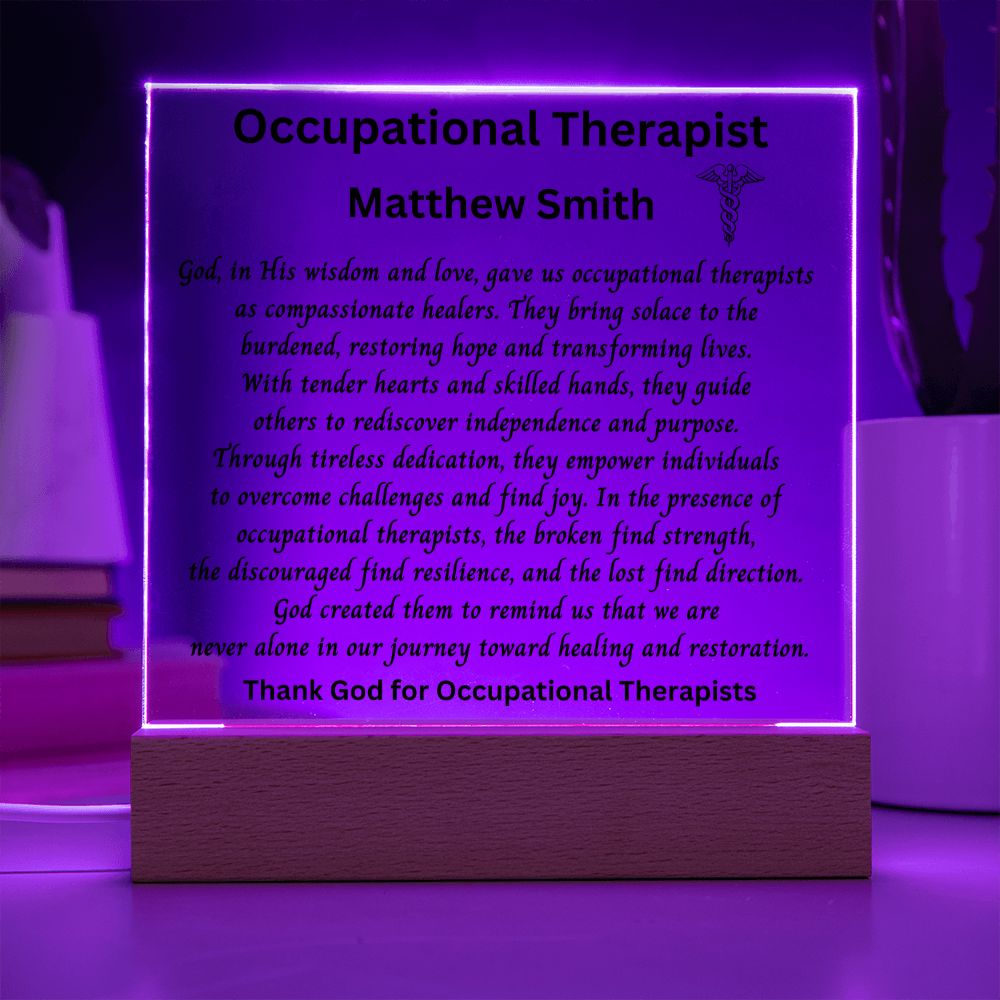 OT Gift for Graduation | Personalized Occupational Therapist Gift