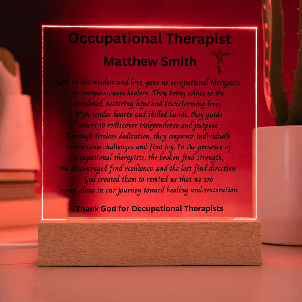 OT Gift for Graduation | Personalized Occupational Therapist Gift