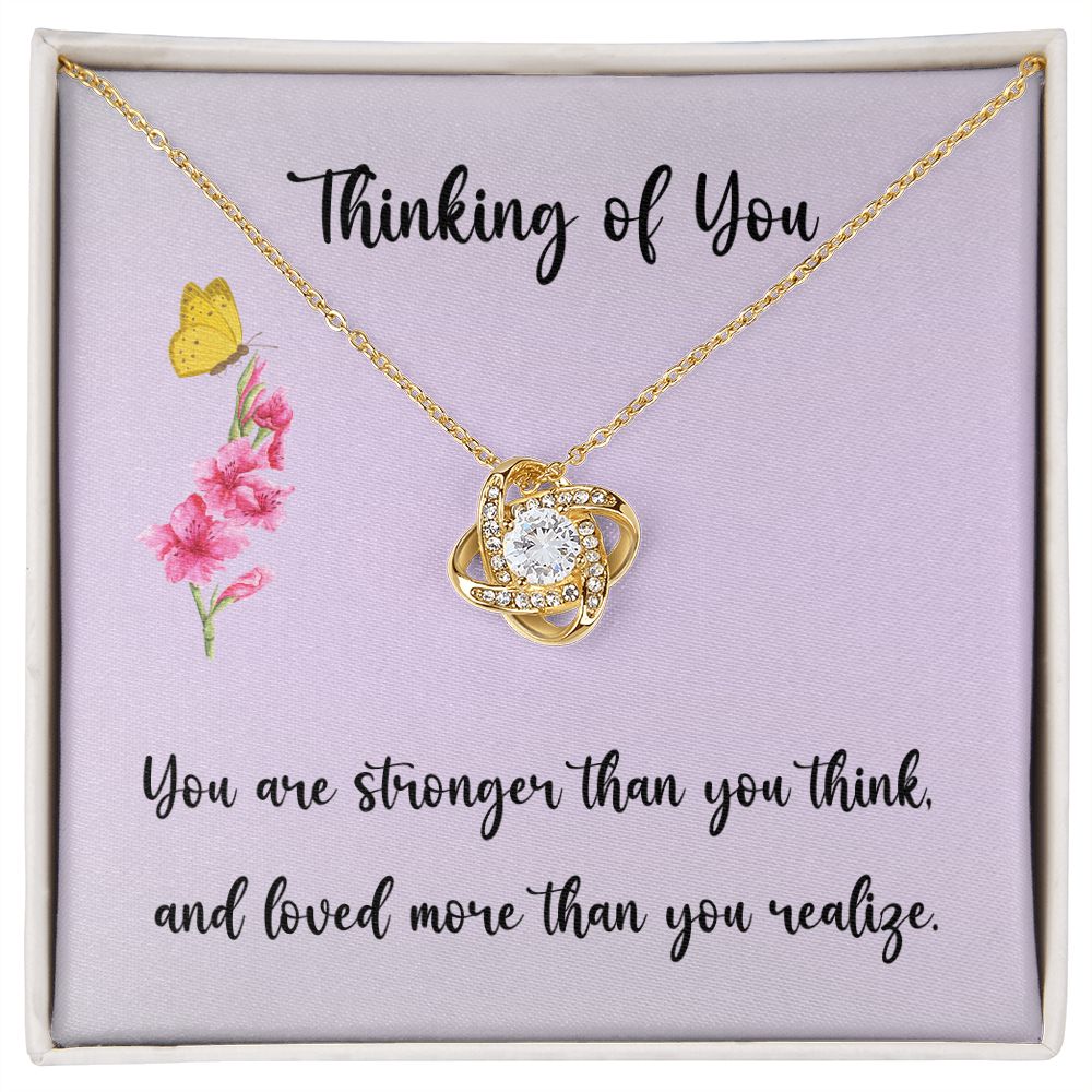 Thinking Of You Gift For Her | Sympathy Gift Pendant Necklaces | Cancer Gifts For Women | Chemotherapy Gifts | Encouragement Gifts For Women