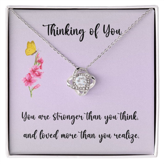 Thinking Of You Gift For Her | Sympathy Gift Pendant Necklaces | Cancer Gifts For Women | Chemotherapy Gifts | Encouragement Gifts For Women