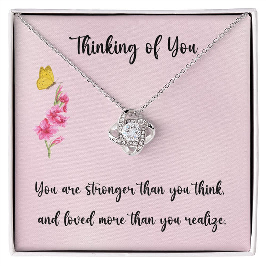 Thinking Of You Gift For Her | Sympathy Gift Pendant Necklaces | Cancer Gifts For Women | Chemotherapy Gifts | Encouragement Gifts For Women