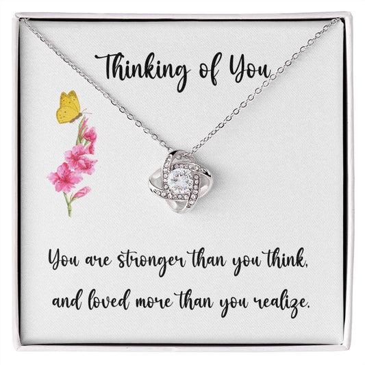 Thinking Of You Gift For Her | Sympathy Gift Pendant Necklaces | Cancer Gifts For Women | Chemotherapy Gifts | Encouragement Gifts For Women