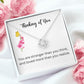 Thinking Of You Gift For Her | Sympathy Gift Pendant Necklaces | Cancer Gifts For Women Plain | Chemotherapy Gifts | Encouragement Gifts For Women