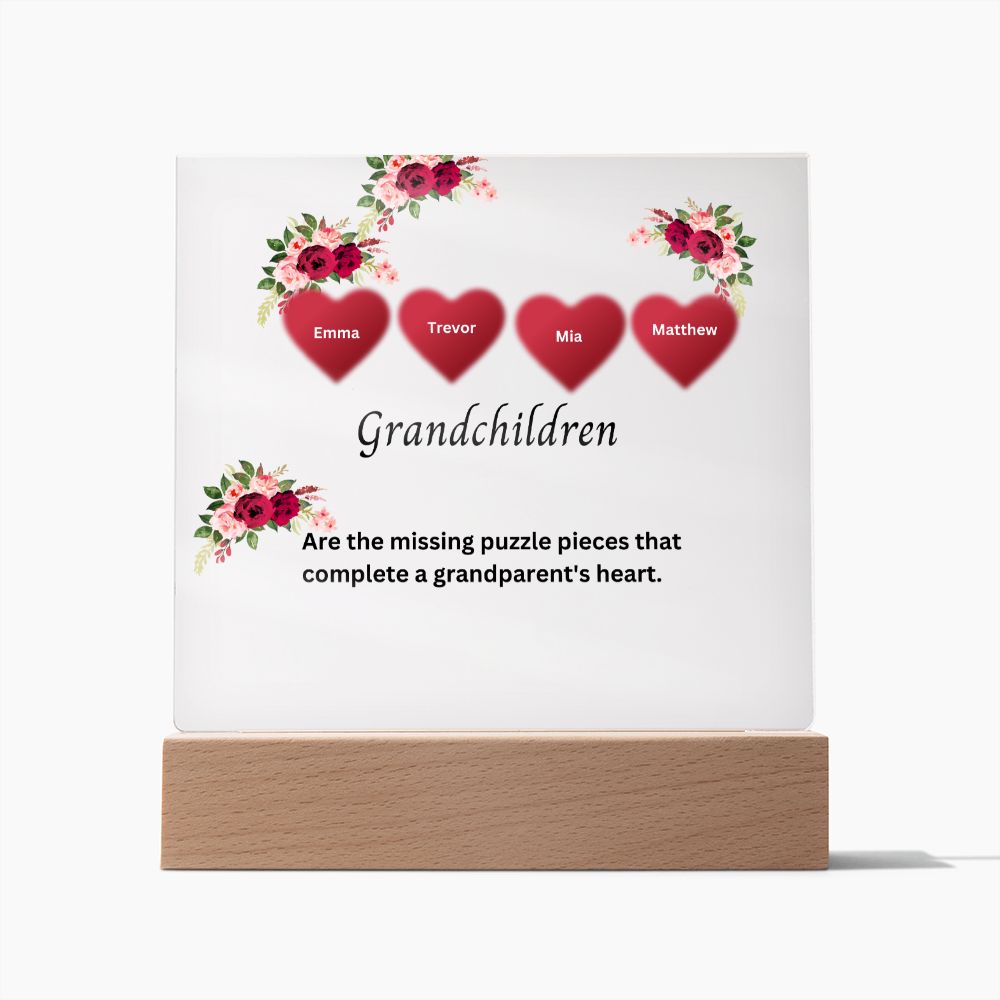 Personalized Plaque | Mother's Day Gift | Personalized Custom Name Gift | Personalized Gift For Her | Gifts For Her | Grandma Gift| Grandchildren