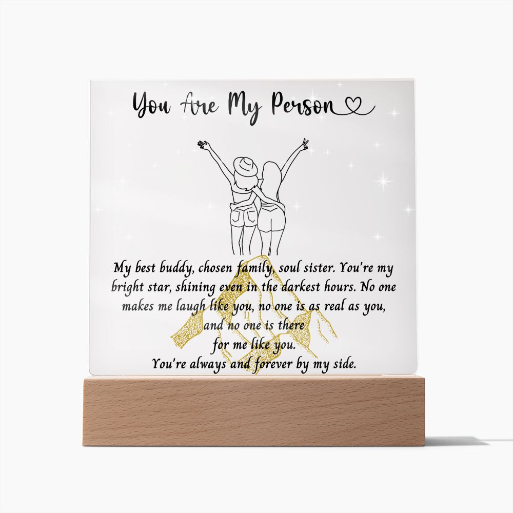 Best Friend Gift For Her | Birthday Ideas for Women | You Are My Person Gift | Two Friend Friendship Present | Long Distance Friendship Gift