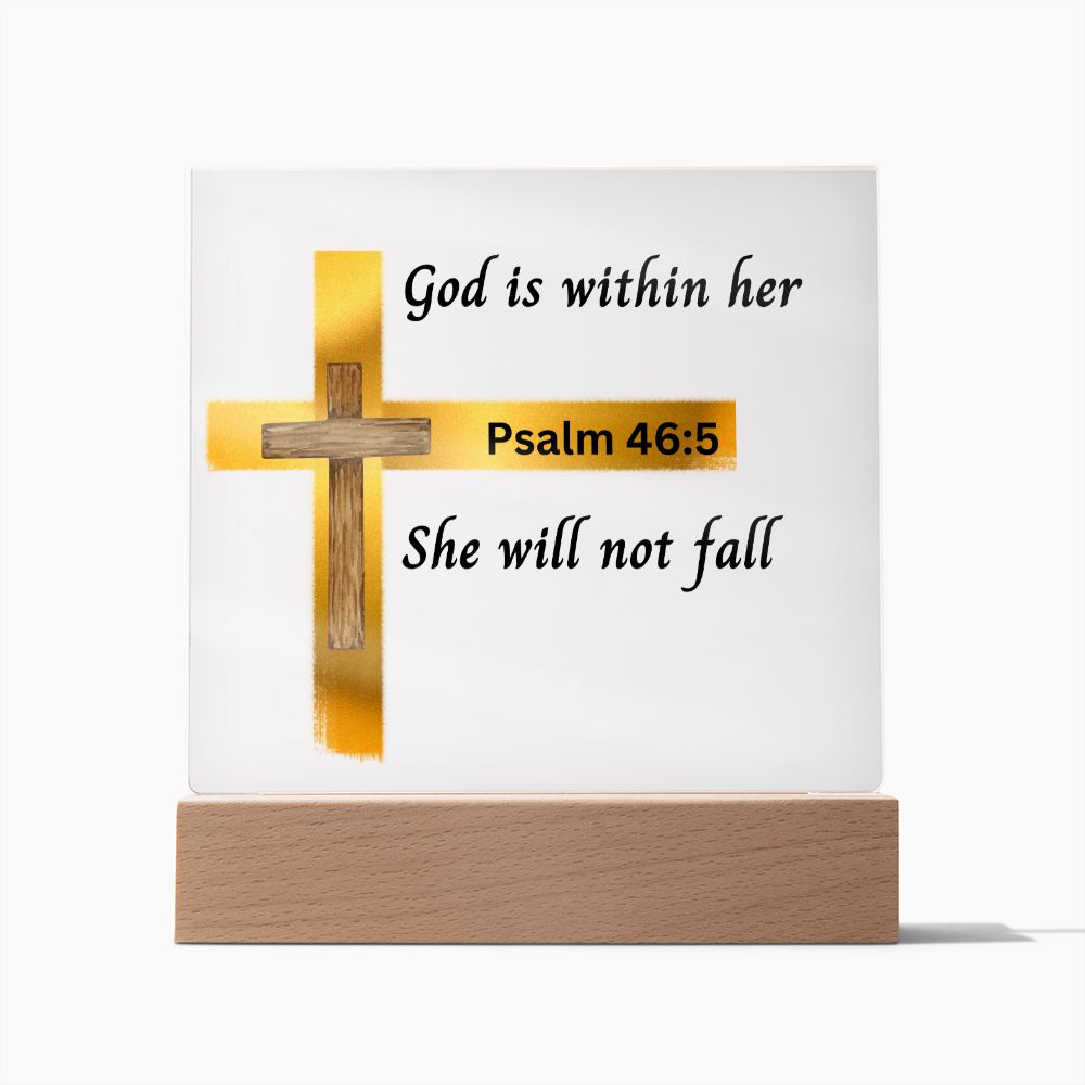 God is within her she will not fall