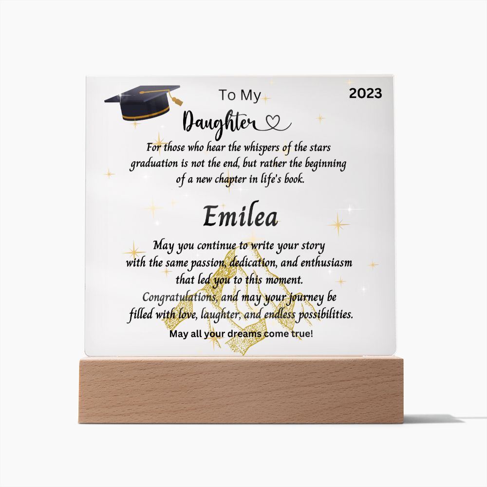 Personalized Graduation Gift | From Mother | Custom Name Gift | Personalized Gift For Her | Gifts For Her | Grandma Gift| Granddaughters | Starfall Pendant | Velaris ACOTAR Inspired | Book Gift | Ethereal