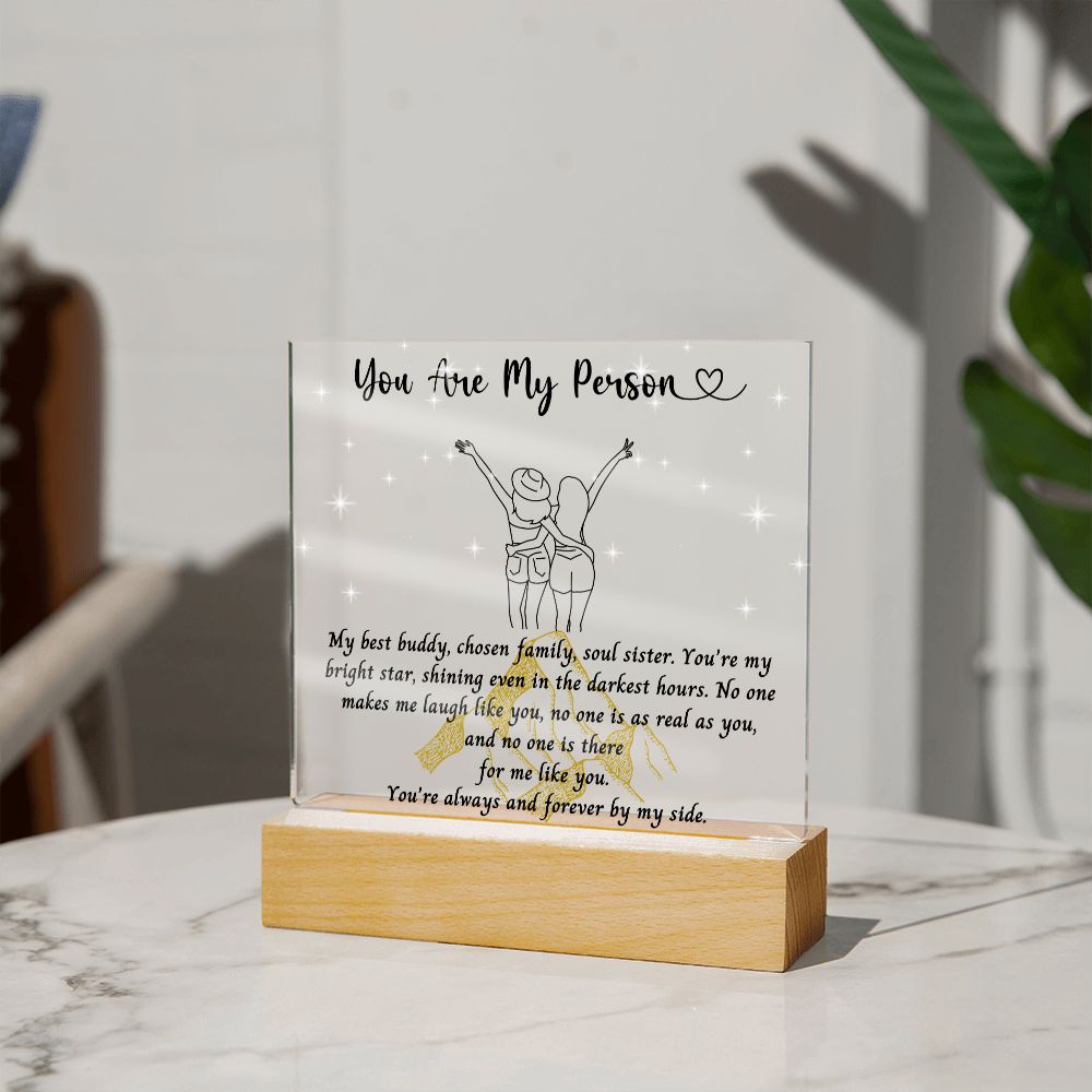 Best Friend Gift For Her | Birthday Ideas for Women | You Are My Person Gift | Two Friend Friendship Present | Long Distance Friendship Gift