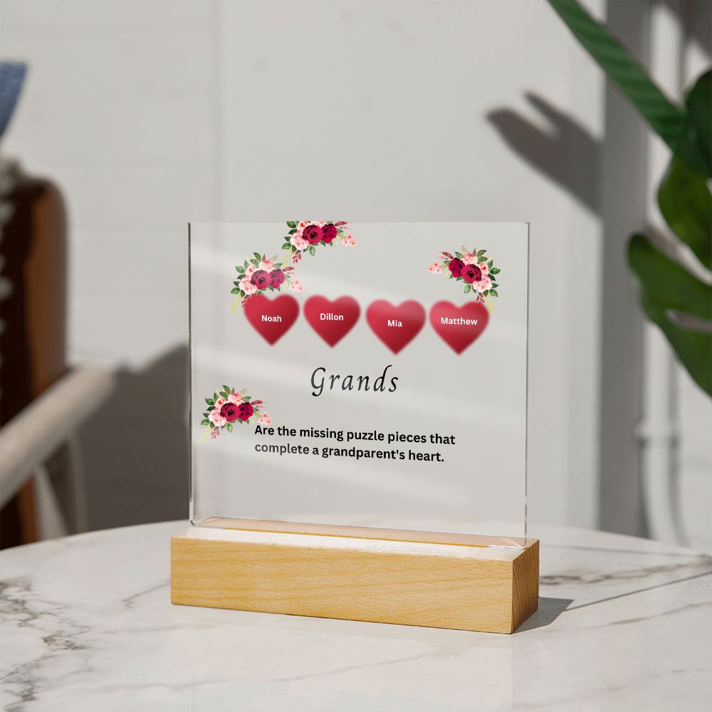 Personalized Plaque | Mother's Day Gift | Personalized Custom Name Gift | Personalized Gift For Her | Gifts For Her | Grandma Gift| Grands