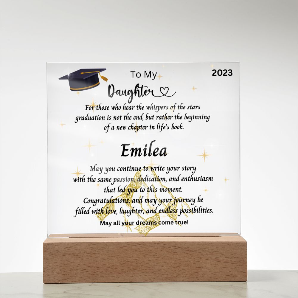 Personalized Graduation Gift | From Mother | Custom Name Gift | Personalized Gift For Her | Gifts For Her | Grandma Gift| Granddaughters | Starfall Pendant | Velaris ACOTAR Inspired | Book Gift | Ethereal