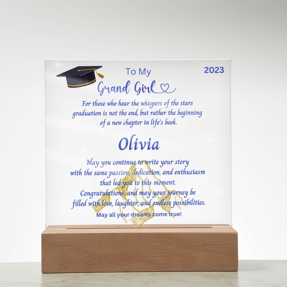 Personalized Graduation Gift | From Grandma | Custom Name Gift | Personalized Gift For Her | Gifts For Her | Grandma Gift| Granddaughters | Starfall Pendant | Velaris ACOTAR Inspired | Book Gift | Ethereal