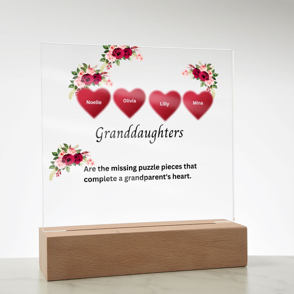 Personalized Plaque | Mother's Day Gift | Personalized Custom Name Gift | Personalized Gift For Her | Gifts For Her | Grandma Gift| Granddaughters