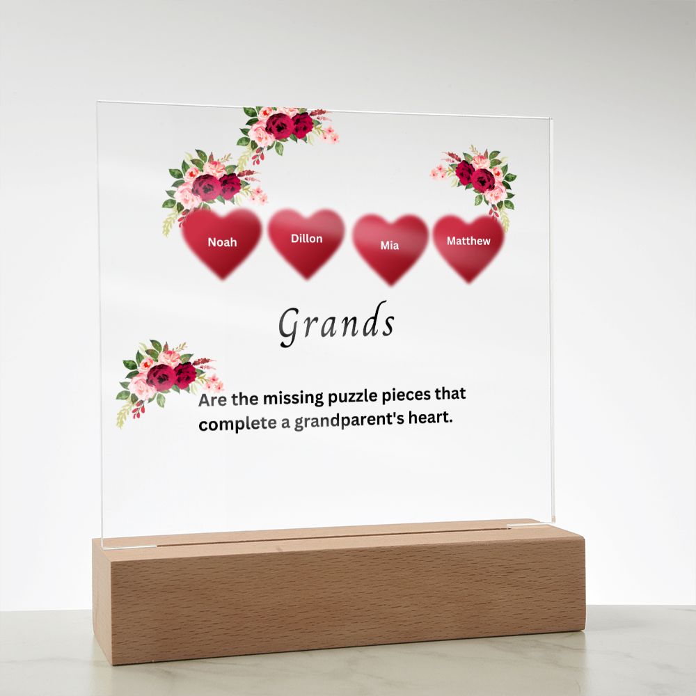 Personalized Plaque | Mother's Day Gift | Personalized Custom Name Gift | Personalized Gift For Her | Gifts For Her | Grandma Gift| Grands