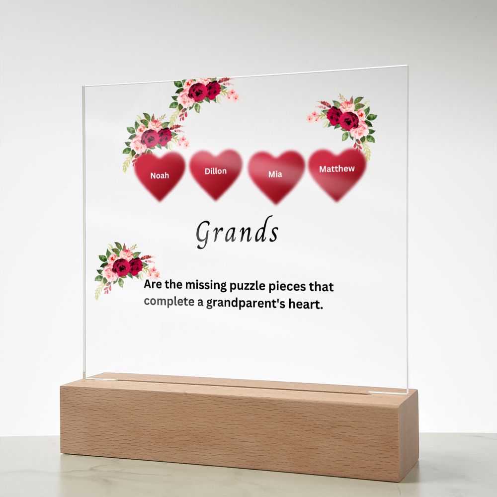 Personalized Plaque | Mother's Day Gift | Personalized Custom Name Gift | Personalized Gift For Her | Gifts For Her | Grandma Gift| Grands