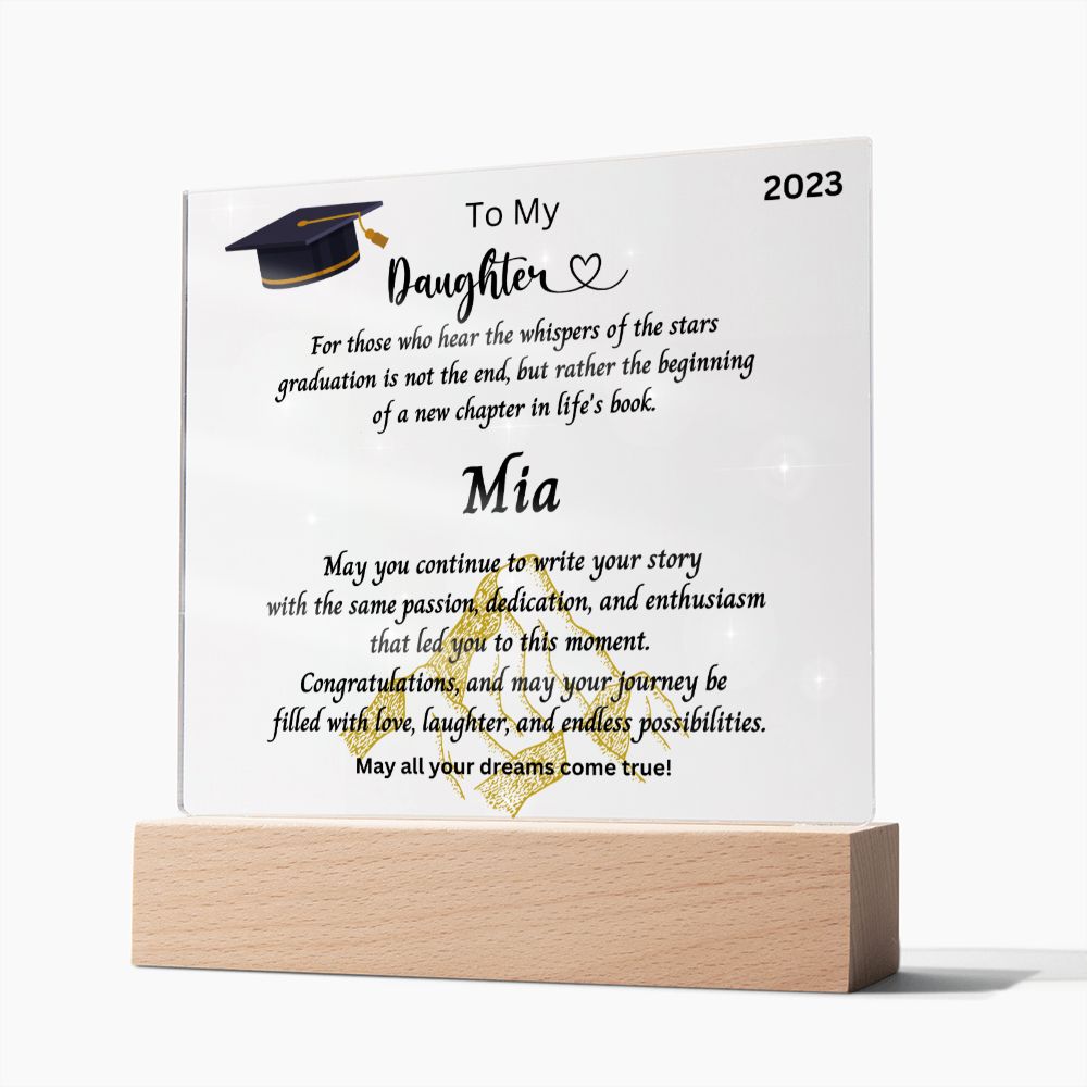 Personalized Graduation Gift | From Mother | Custom Name Gift | Personalized Gift For Her | Gifts For Her | Grandma Gift| Granddaughters | Starfall Pendant | Velaris ACOTAR Inspired | Book Gift | Ethereal