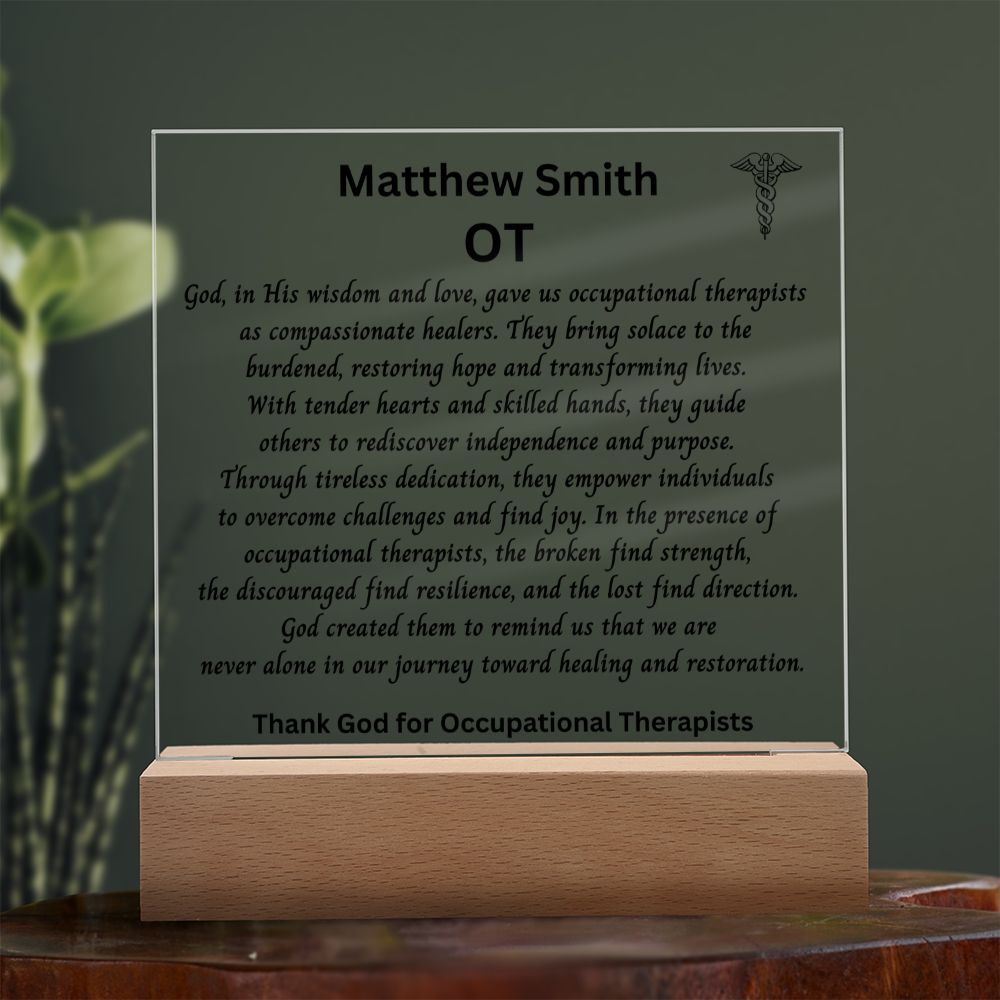 OT Gift for Graduation | Personalized Occupational Therapist Gift