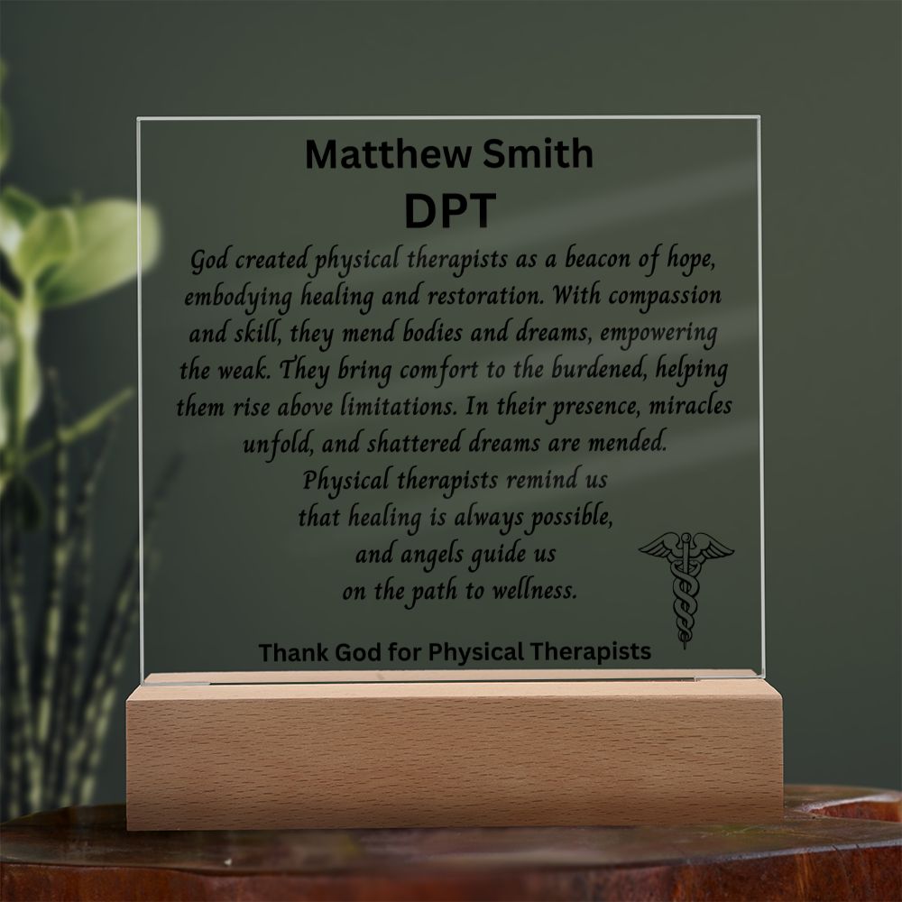 Physical Therapist Gift for Graduation | Personalized Physical Therapist Gift for Him | For Her | Students | Graduates