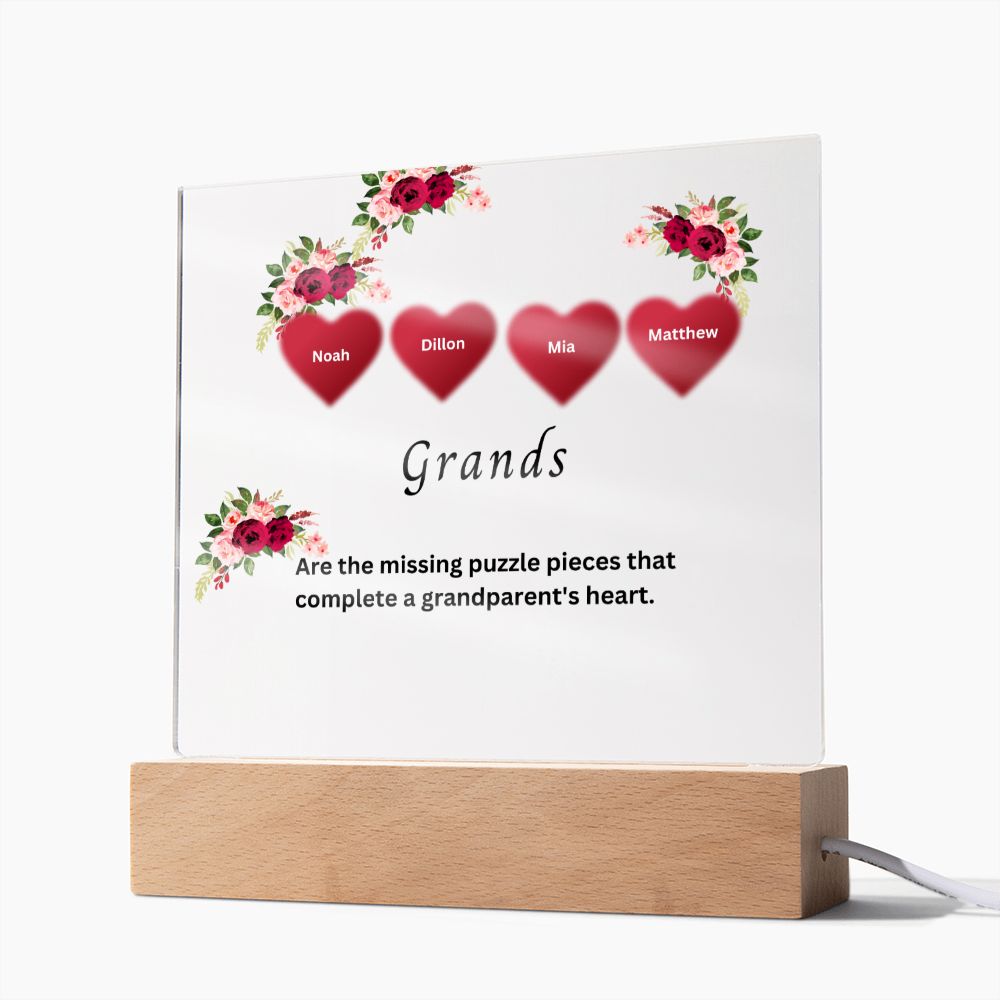 Personalized Plaque | Mother's Day Gift | Personalized Custom Name Gift | Personalized Gift For Her | Gifts For Her | Grandma Gift| Grands