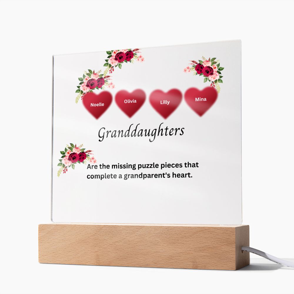 Personalized Plaque | Mother's Day Gift | Personalized Custom Name Gift | Personalized Gift For Her | Gifts For Her | Grandma Gift| Granddaughters