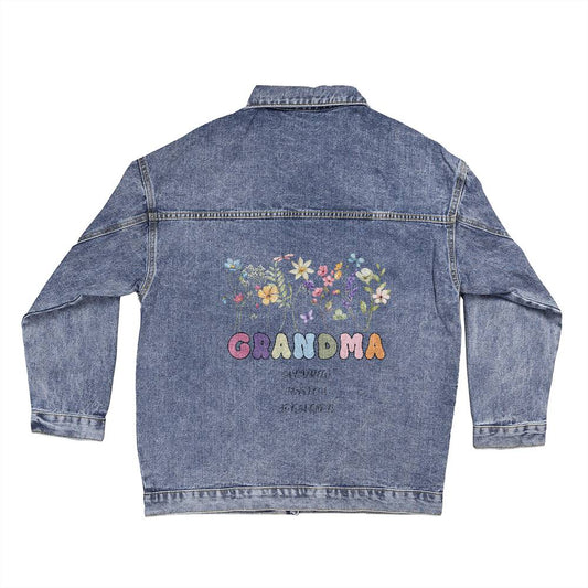 Grandma with FLowers Jacket with Names