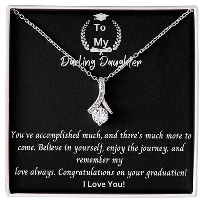 Daughter Graduation Gift Necklace | From Mom, Grad Present from Dad, Graduation Gifts 2023, High School Senior, College Gift for Her Pendant