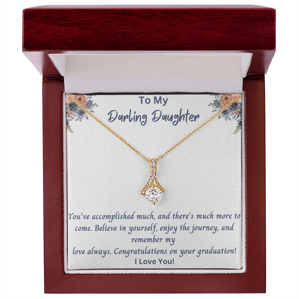 Daughter Graduation Gift Necklace | From Mom, Grad Present from Dad, Graduation Gifts 2023, High School Senior, College Gift for Her Pendant