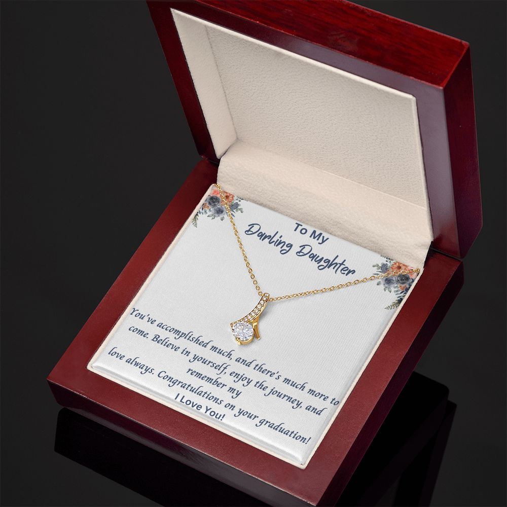 Daughter Graduation Gift Necklace | From Mom, Grad Present from Dad, Graduation Gifts 2023, High School Senior, College Gift for Her Pendant