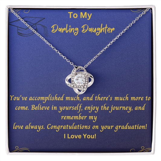 Daughter Graduation Gift Necklace | From Mom, Grad Present from Dad, Graduation Gifts 2023, High School Senior, College Gift for Her Pendant