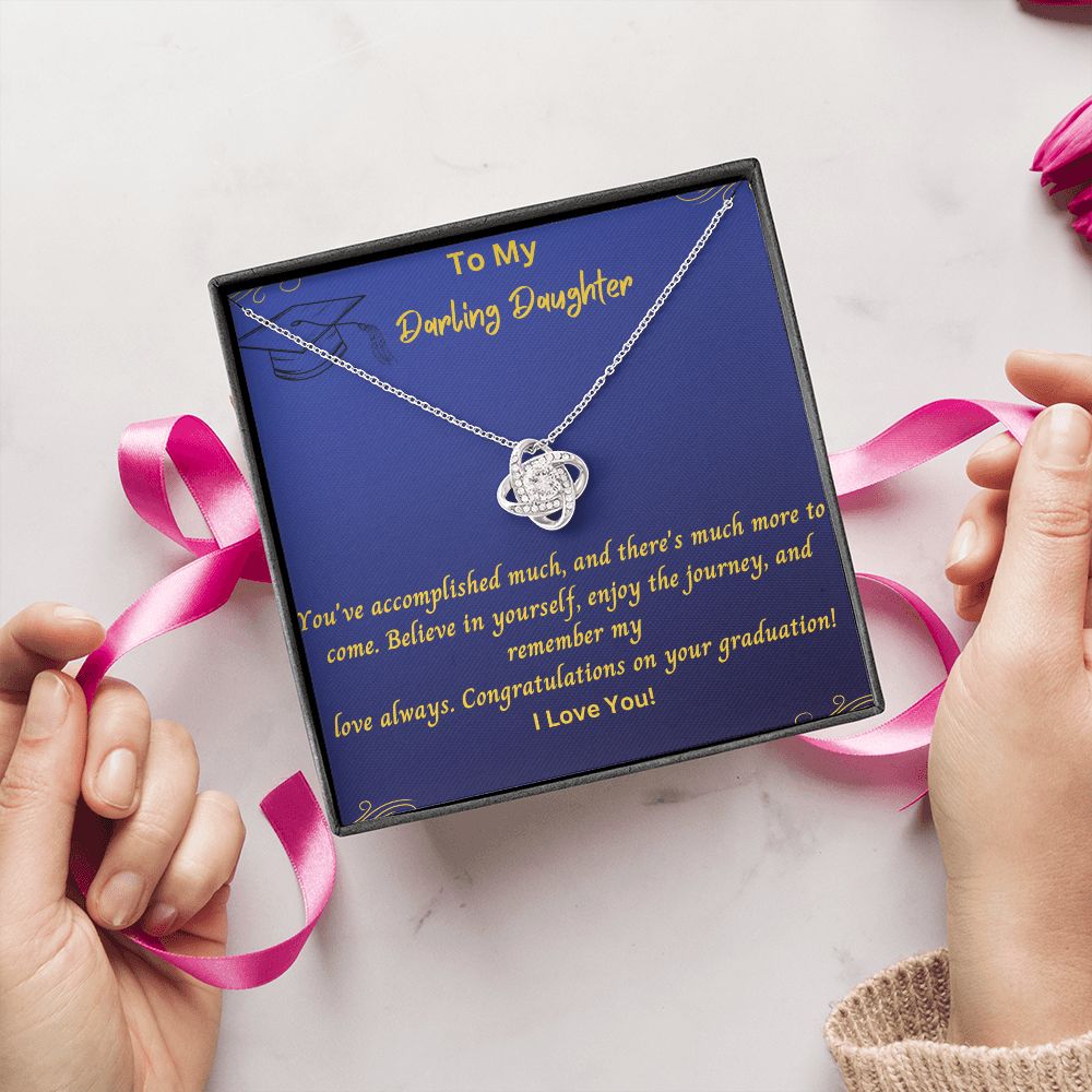 Daughter Graduation Gift Necklace | From Mom, Grad Present from Dad, Graduation Gifts 2023, High School Senior, College Gift for Her Pendant