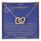 Granddaughter Graduation Gift | From Grandma, Graduate Present from Grandpa, Graduation Gift 2023, High School Senior, Double Heart Necklace
