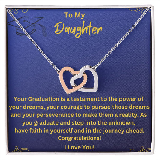 Daughter Graduation Gift Necklace | From Mom, Grad Present from Dad, Graduation Gifts 2023, High School Senior, College Gift for Her Pendant