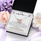 Gift for Mom | From Daughter, Meaningful Gift, Mom Gift from Son, Mom Present, Word Quote Jewelry, Interlocking Hearts Necklace To My Godly Mother