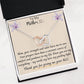 Gift for Mom | From Daughter, Meaningful Gift, Mom Gift from0 Son, Mothers Day Necklace, Quote Jewelry, Interlocking Hearts Necklace To My Mother