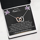 Gift for Mom | From Daughter, Meaningful Gift, Mom Gift from Son, Mothers Day Necklace, Word Quote Jewelry, Interlocking Hearts Necklace To My Mama