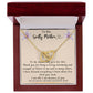 Gift for Mom | From Daughter, Meaningful Gift, Mom Gift from Son, Mom Present, Word Quote Jewelry, Interlocking Hearts Necklace To My Godly Mother