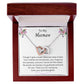 Meemaw Gifts For Grandma From Granddaughter Double Interlocking Heart Necklace Pendant
