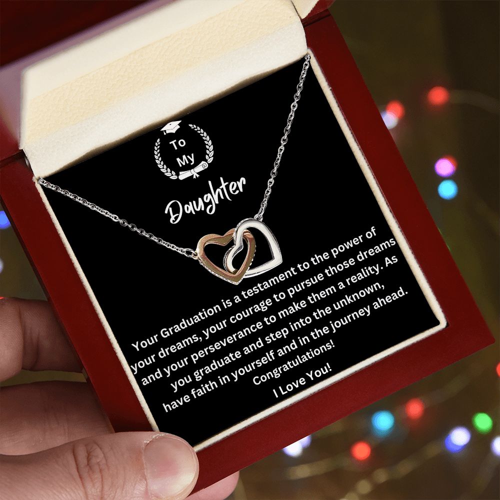 Daughter Graduation Gift Necklace | From Mom, Grad Present from Dad, Graduation Gifts 2023, High School Senior, College Gift for Her Pendant