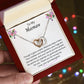 Meemaw Gifts For Grandma From Granddaughter Double Interlocking Heart Necklace Pendant