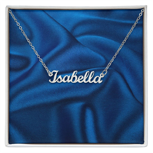 Custom Name Necklace for Women Personalized  Stainless Steel or 18k Yellow Gold Finish