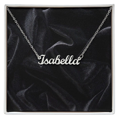 Custom Name Necklace for Women Personalized  Stainless Steel or 18k Yellow Gold Finish