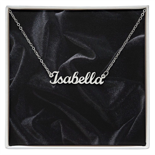 Custom Name Necklace for Women Personalized  Stainless Steel or 18k Yellow Gold Finish