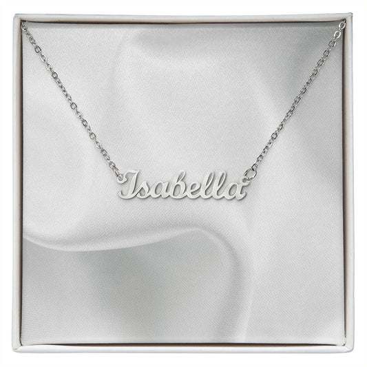 Custom Name Necklace for Women Personalized  Stainless Steel or 18k Yellow Gold Finish
