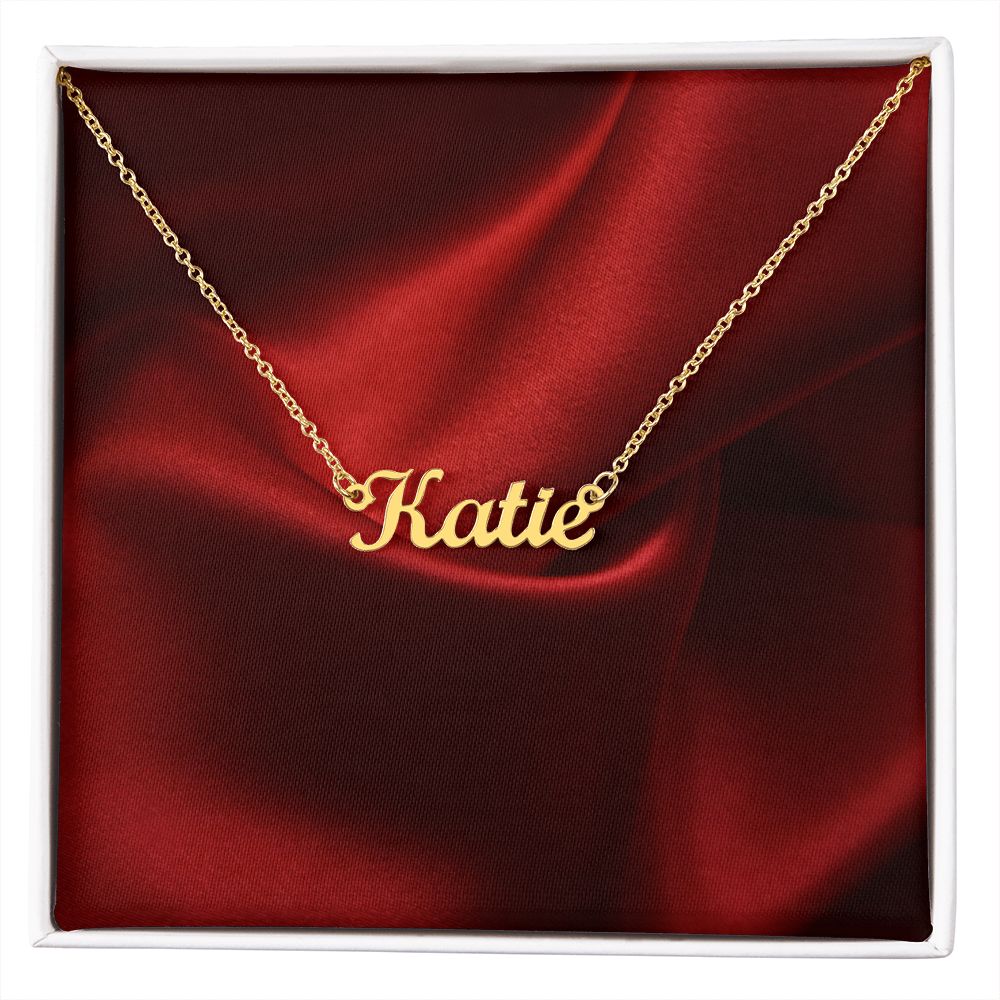 Custom Name Necklace for Women Personalized  Stainless Steel or 18k Yellow Gold Finish