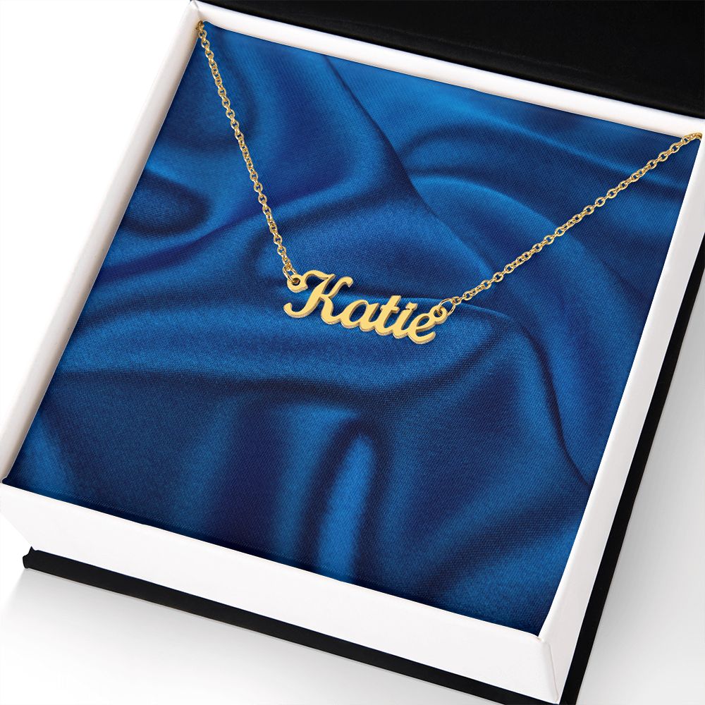 Custom Name Necklace for Women Personalized  Stainless Steel or 18k Yellow Gold Finish