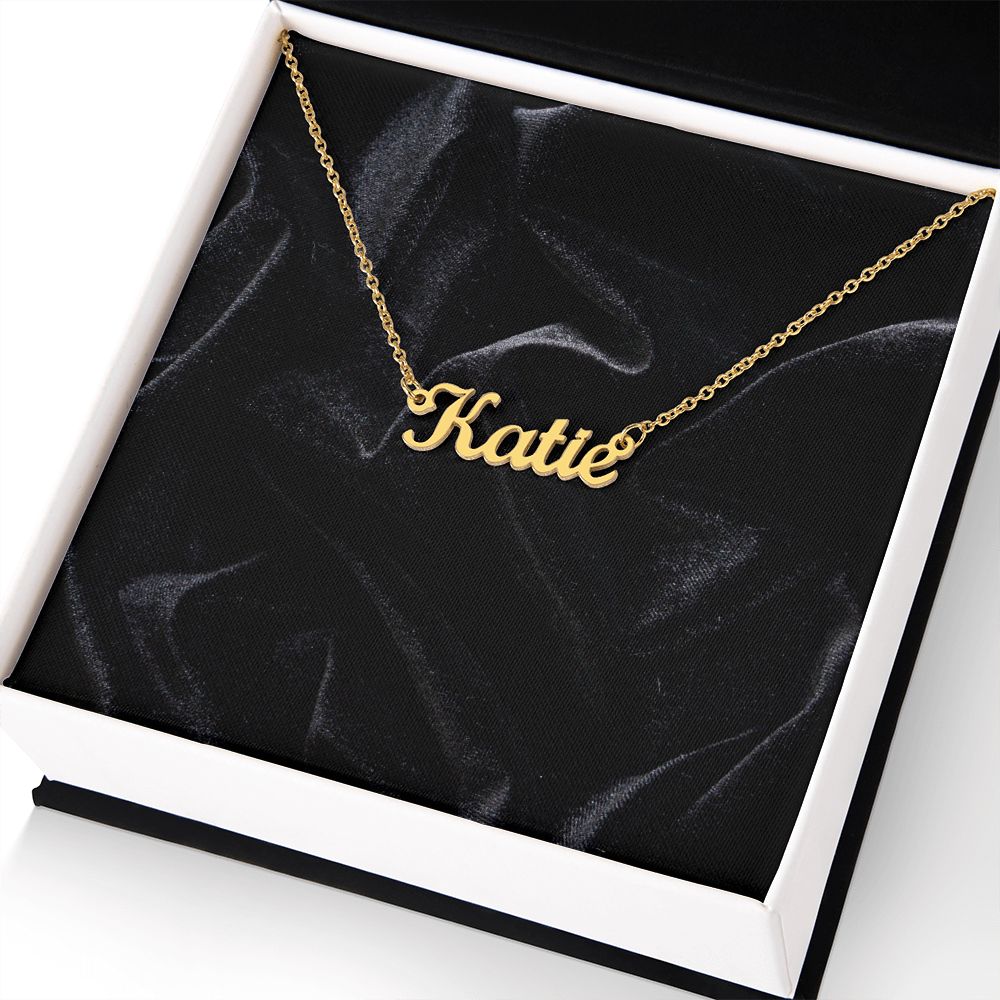 Custom Name Necklace for Women Personalized  Stainless Steel or 18k Yellow Gold Finish